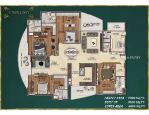 AGI SKY VILLAS 4+1bhk 2700 layout
