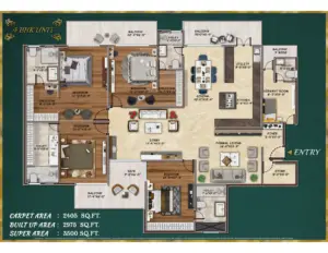 AGI SKY VILLAS 4+1bhk layout