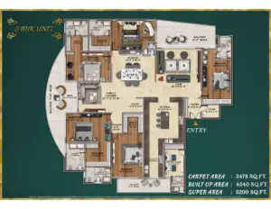 AGI SKY VILLAS 5+1bhk layout